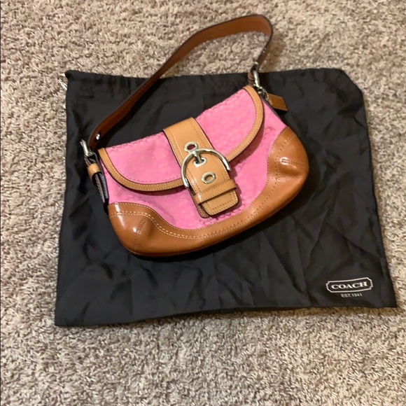 Coach Handbags - Coach authentic Hobo style pink small.